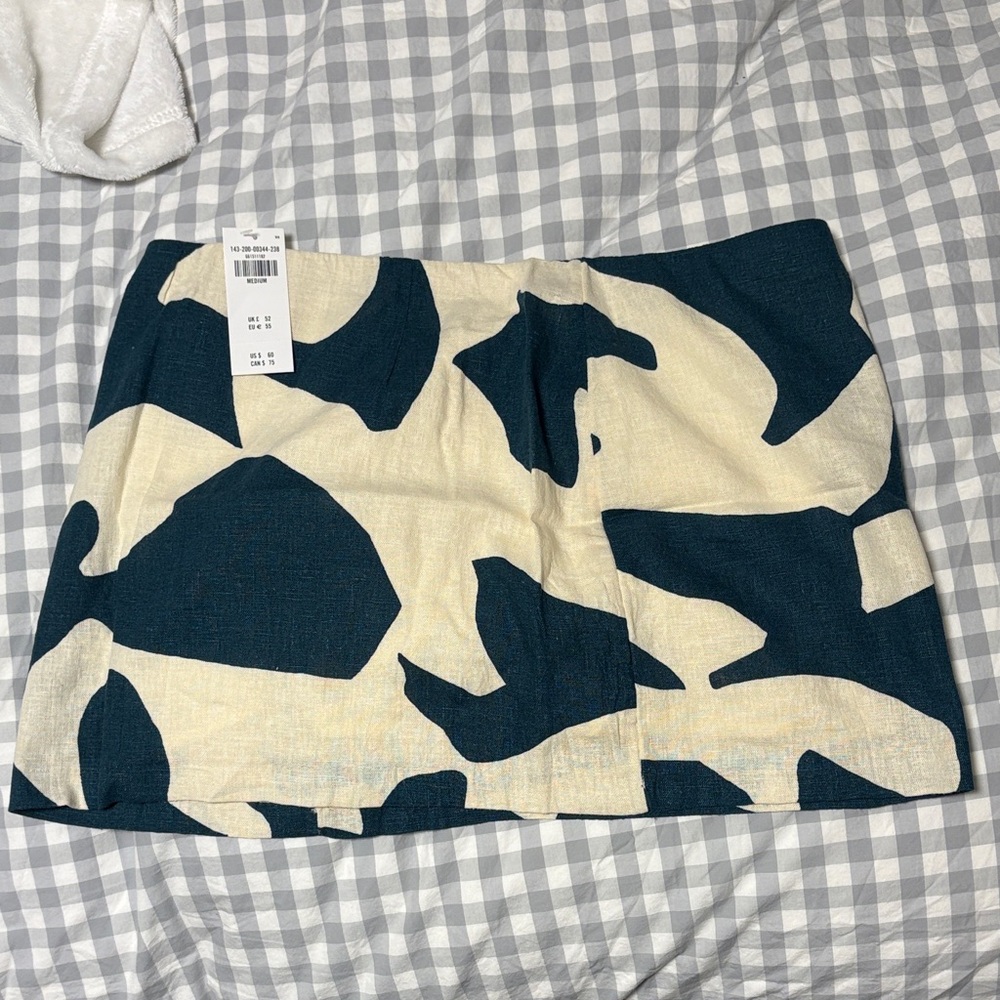 Abercrombie Dark green and cream Skort